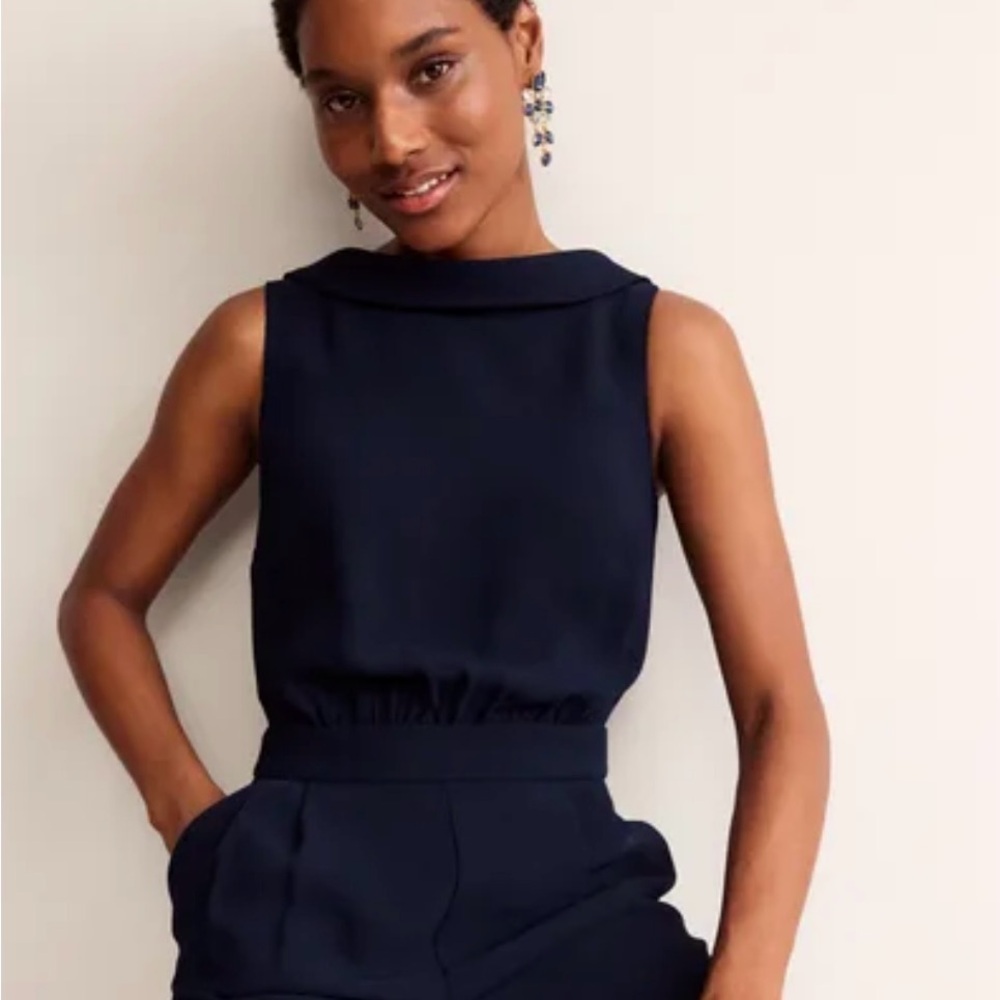 Boden Navy Jumpsuit, Size 6R